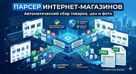 Парсер интернет-магазинов: сбор товаров, цен и фото в Excel и CSV